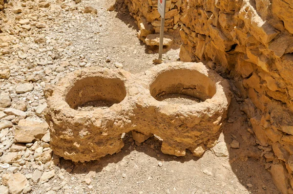 Masada Israel Mai 2016 Ruines Masada Ancienne Forteresse Dans Désert — Photo