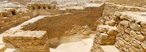 Masada Israel Mayo 2016 Piscina Inmersión Pública Las Ruinas Masada — Foto de Stock