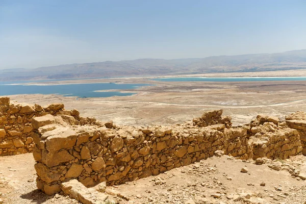 Eastern Observation Point Part Masada Ruins Ancient Fortress Southern Israels — Stock Photo, Image