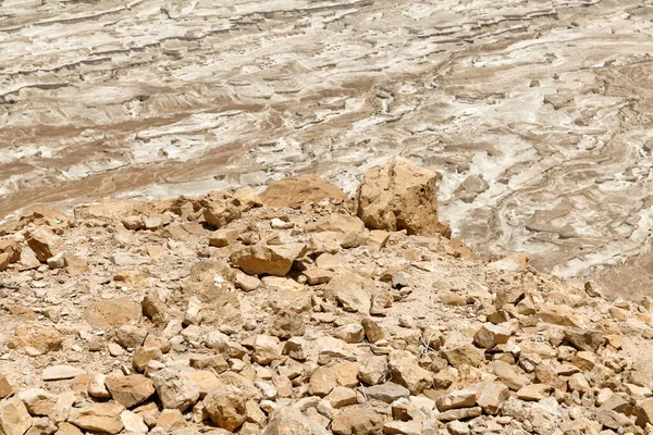 Dead Sea Landscape View Masada Ruins Southern Israels Judean Desert — Stock Photo, Image