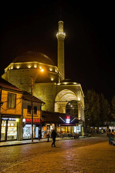 Prizren Kosovo Νοεμβρίου 2022 Ήσυχη Νύχτα Στο Ιστορικό Κέντρο Της — Φωτογραφία Αρχείου