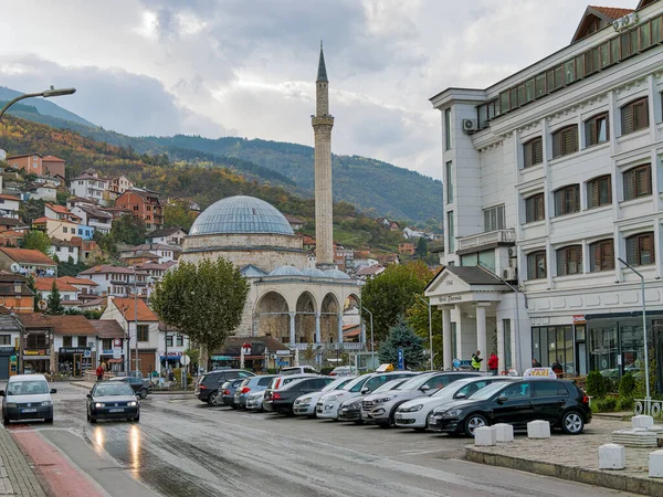 Prizren Kosovo November 2022 Османська Мечеть Сінан Паша Вид Вулиці — стокове фото