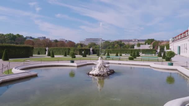 Vienna Austria Września 2018 Handheld Gimbal Panning Shot Słynnego Historycznego — Wideo stockowe