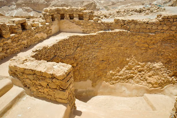 Masada Israel May 2016 Public Immersion Pool Masada Ruins Ancient — Stock Photo, Image