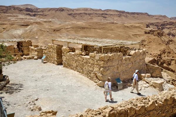 Masada Israel May 2016 Western Entrance Square Masada Ruins Ancient — Stock Photo, Image