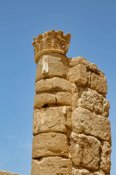 Masada Israel Maj 2016 Ruiny Pałacowe Masady Starożytnej Twierdzy Pustyni — Zdjęcie stockowe