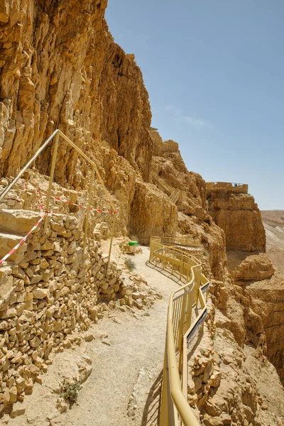 Masada Israel Mayo 2016 Nuevas Escaleras Para Turismo Más Fácil —  Fotos de Stock