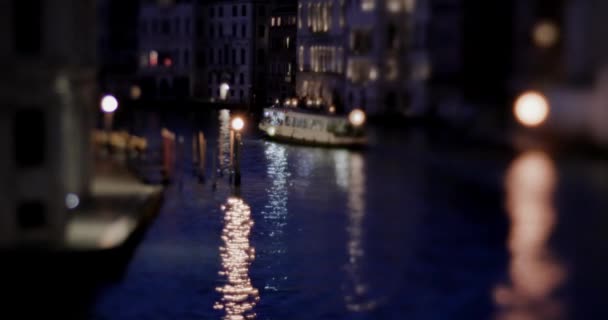Venise Italie Avril 2023 Bateau Vaporetto Passant Vue Grand Canal — Video