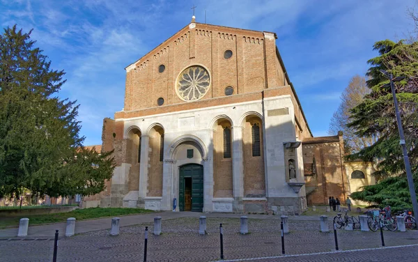 Padua Itália Abril 2023 Vista Rua Igreja Dos Santos Eremitani — Fotografia de Stock