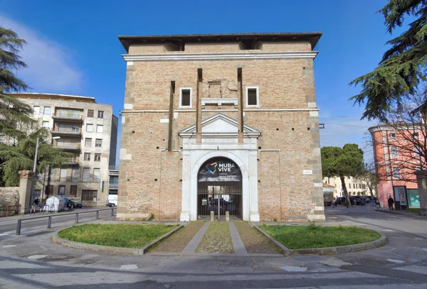 Padua Itália Abril 2023 Portão Porta Liviana Museu Aguardando Sua — Fotografia de Stock