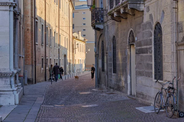 Padua Italy April 2023 Old Buildings Beautiful Medieval Alley Center — Stock Photo, Image