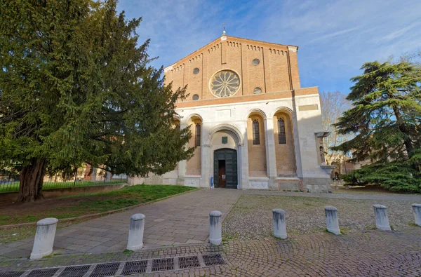 Padua Itália Abril 2023 Vista Rua Igreja Dos Santos Eremitani — Fotografia de Stock