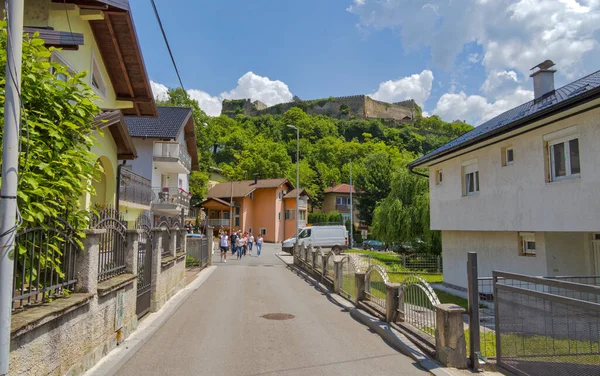 Jajce Bosnia Herzegovina Haziran 2023 Antik Kalenin Aşağıdan Seyredilen Eski — Stok fotoğraf