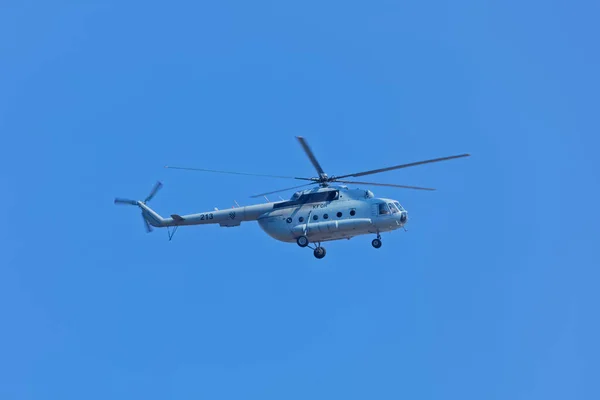 Knin Croatie Août 2018 Plan Rapproché Hélicoptère Mil Lors Célébration — Photo