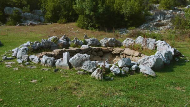 Roman Water Well Detail Rajcice Ancient Location Split Croatia — Stock Video