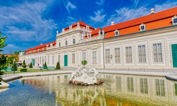 Vienna Áustria Setembro 2018 Vista Panorâmica Famoso Edifício Histórico Lower — Fotografia de Stock