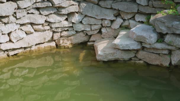 Római Víz Részletesen Rajcice Ókori Helyszín Split Horvátország Közelében — Stock videók