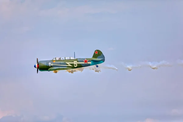 Вараздин Кроатия Июля 2018 Года Сохранившийся Самолет Второй Мировой Войны — стоковое фото