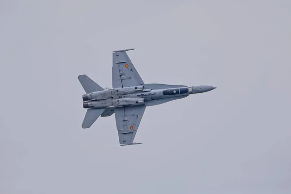 Varazdin Croatia Juli 2018 Een Spaanse Luchtmacht 18A Hornet Jets — Stockfoto