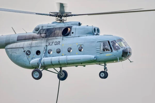 Varazdin Kroatien Juli 2018 Ein Hubschrauber Der Kroatischen Armee Vom — Stockfoto