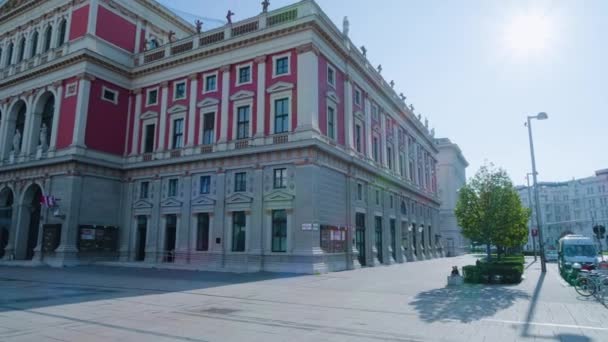 Wiedeń Austria Września 2018 Wiener Musikverein Jedną Najlepszych Historycznych Sal — Wideo stockowe