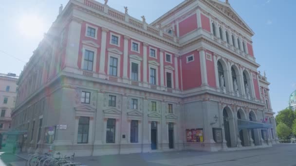 Wiedeń Austria Września 2018 Wiener Musikverein Jedną Najlepszych Historycznych Sal — Wideo stockowe