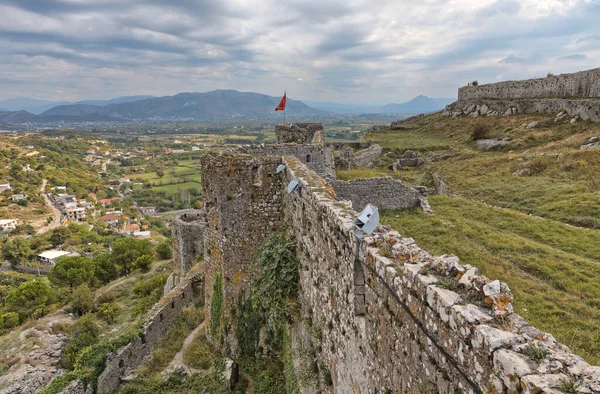 Une Vue Détaillée Forteresse Médiévale Rosafa Shkoder Mettant Évidence Les — Photo