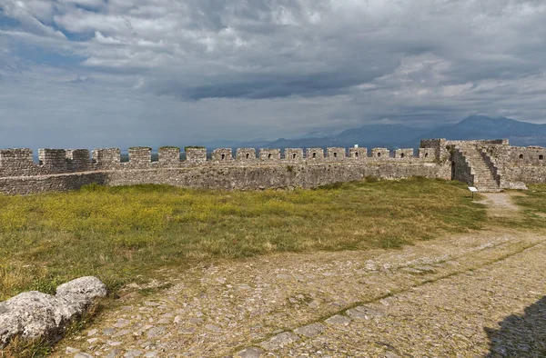Detail Středověké Pevnosti Rosafa Skadaru Schody Vedoucími Obranným Zdem — Stock fotografie