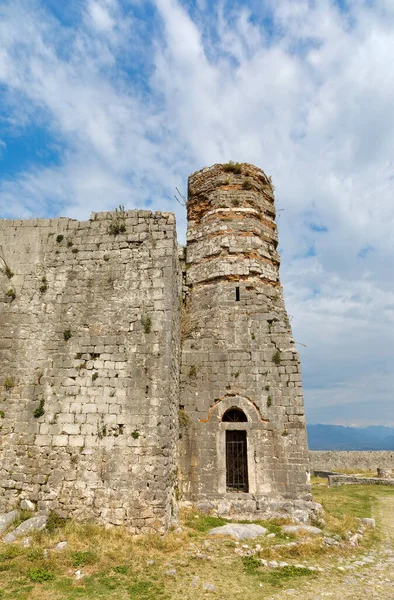 Ruins Medieval Rosafa Fortress Shkoder Showcasing Remnants Both Church Mosque — Stock Photo, Image