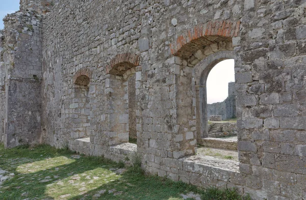Ruinen Der Festung Rosafa Shkoder Mit Überresten Von Kirche Und — Stockfoto