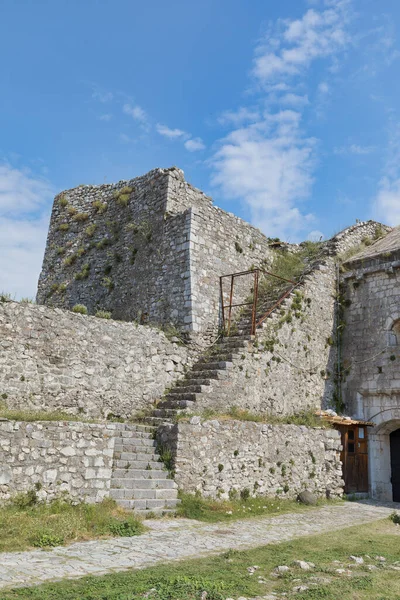 Stairs Ascending Pinnacle Ancient Rosafa Fortress Shkoder Albania — Stock Photo, Image