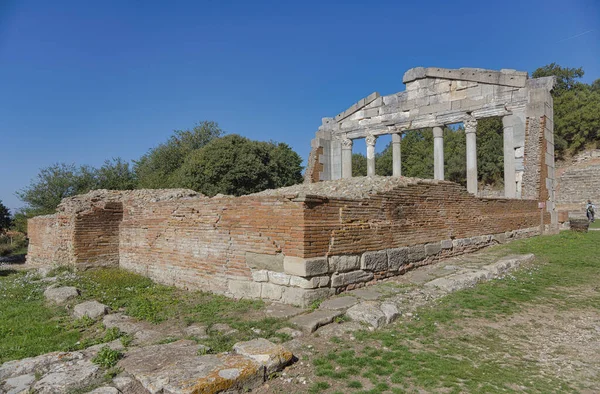 Monument Agonothetes Apollonia Glimpse Roman Era Historical Significance Ancient Illyrian — Stock Photo, Image