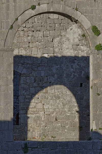 Shkoder Deki Rozafa Kalesi Nin Tepesindeki Eski Bir Kilisenin Caminin — Stok fotoğraf