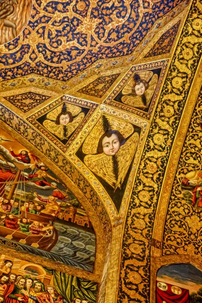 Isfahan Iran May 2015 Beautiful Paintings Walls Ceiling Vank Cathedral — Stock Photo, Image