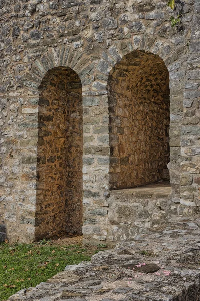 Ioannina Griechenland Oktober 2023 Antike Steinmauern Und Bögen Markieren Den — Stockfoto