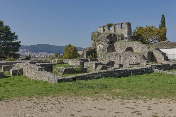 Ioannina Greece October 2023 Its Kale Acropolis Ruins Tower Bohemond — Stock Photo, Image