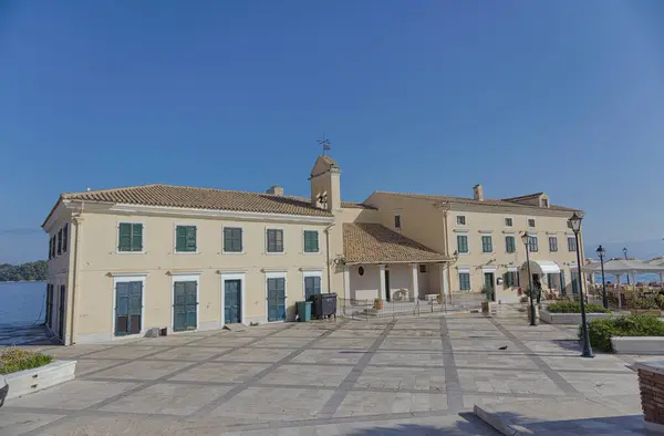 Corfu Greece October 2022 Church Saint Nicholas Baths Stands Historic — Stock Photo, Image