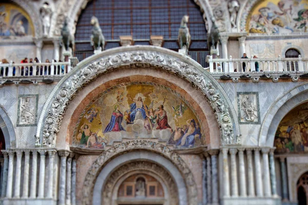 베니스 이탈리아 2023 풍부한 유산을 한눈에 수있는 Saint Marks Basilica의 스톡 사진