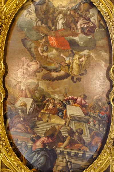 Wencja Włochy Kwiecień 2023 Intrygujące Elementy Dekoracyjne Bazyliki Santi Giovanni Obrazek Stockowy
