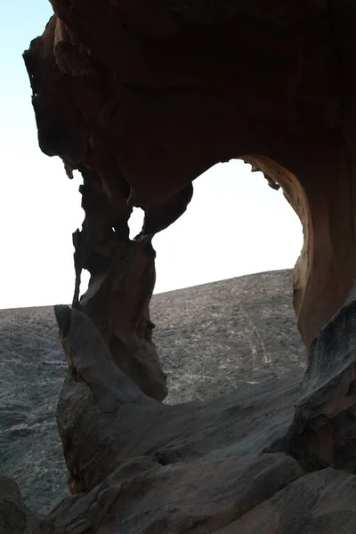 Fuerteventura的Arco Las Peitas的Closeup视图 — 图库照片