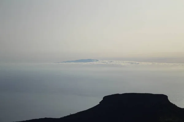 Vista Isla Hierro Desde Gomera — Foto de Stock