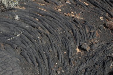 Kanarya adalarındaki volkanik manzara. İspanya