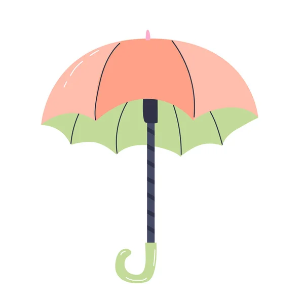 Зонтик Симпатичном Современном Плоском Стиле Изолированный Белом Фоне Икона — стоковый вектор