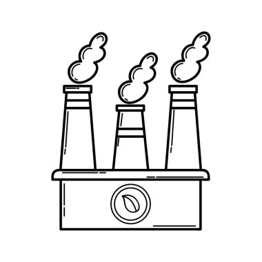 Simge. Eko fabrikası. Yeşil enerji. Ekoloji. Eko tarzı. Yeşil. Temiz gezegen.