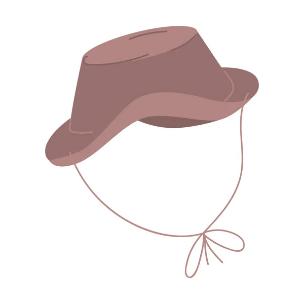 Шляпа Пикника Икона Объект Изолирован Белом Фоне Векторная Иллюстрация — стоковый вектор