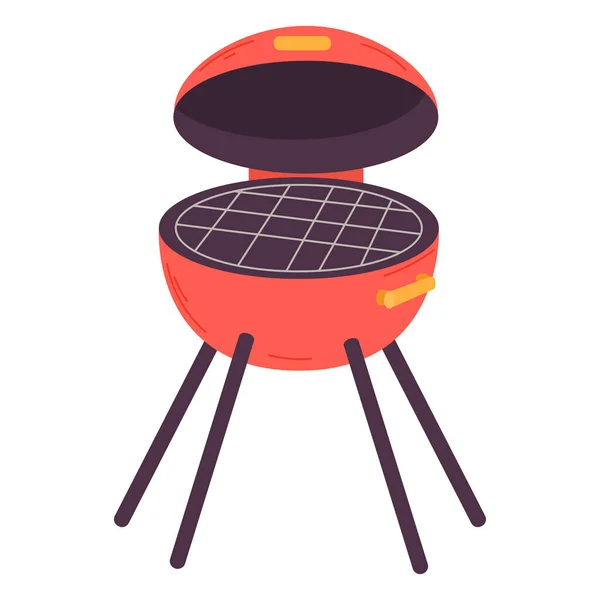 Grill Picnic Icon Object Isolated White Background Vector Illustration — Stock Vector