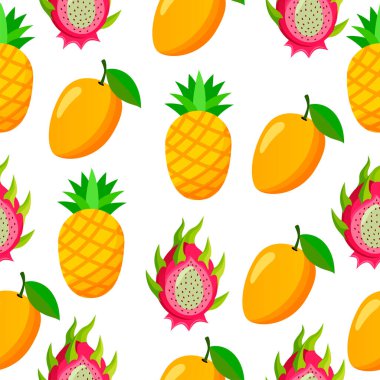 Beyaz arkaplanda meyvesiz desen