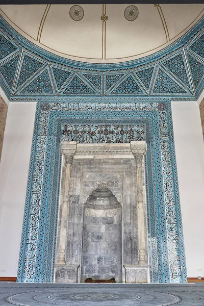 Alaedin Mecset Belsejében Selkuj Csempe Időszak Imádkozzunk Konya Törökország — Stock Fotó