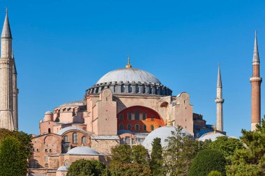 Sofia mosque. Istanbul architecture landmark. Ancient byzantine temple. Turkey
