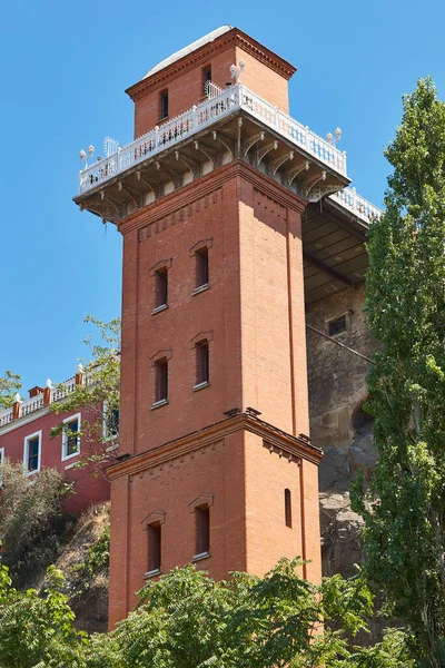 Historical Building Elevator Izmir Esmirna City Turkey — Photo